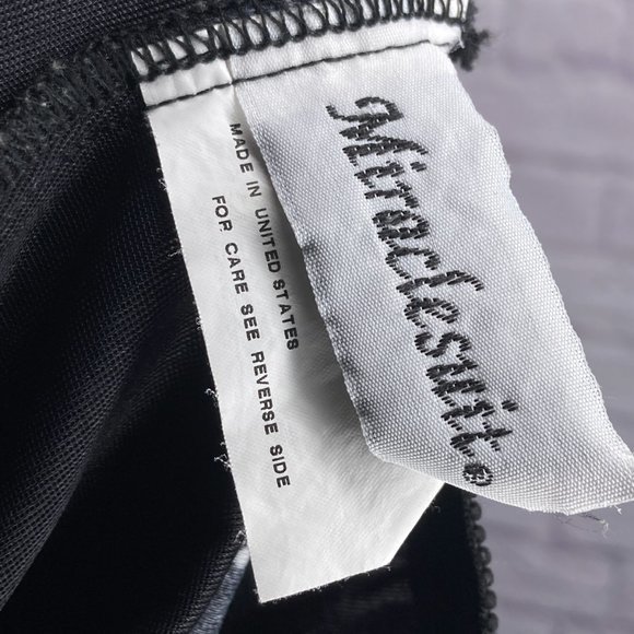 MiracleSuit 12 Black Polka Dot Slimming Twist Front Tankini Swim Top Made in USA - Picture 3 of 4